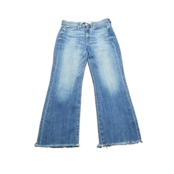 AYR Denim - AYR The Pop Jeans Women's Size 26S Straight Leg Raw Hem Stretch Denim (27x25.5)